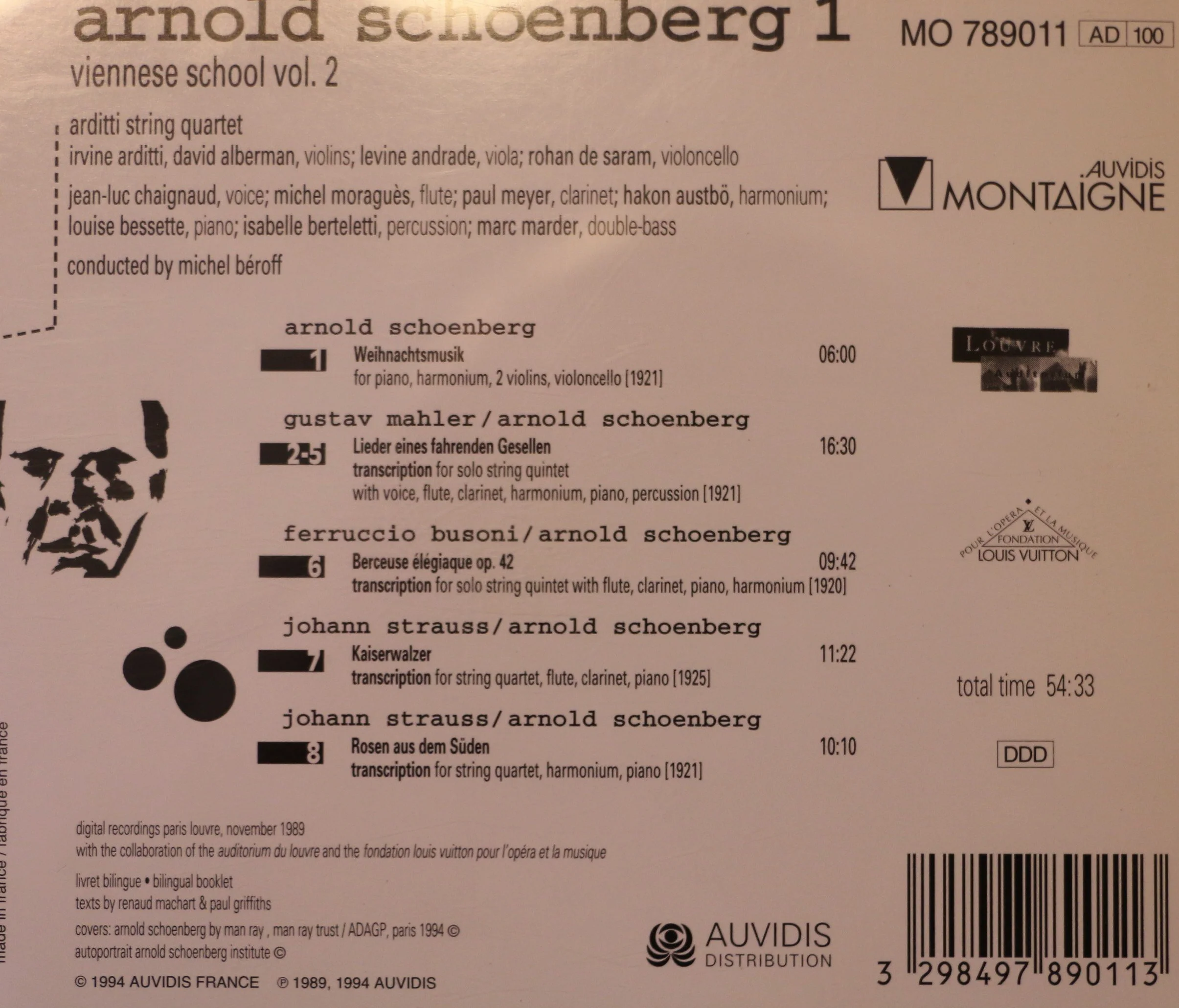 L'Ecole de Vienne vol. 2 : Transcriptions de Schönberg