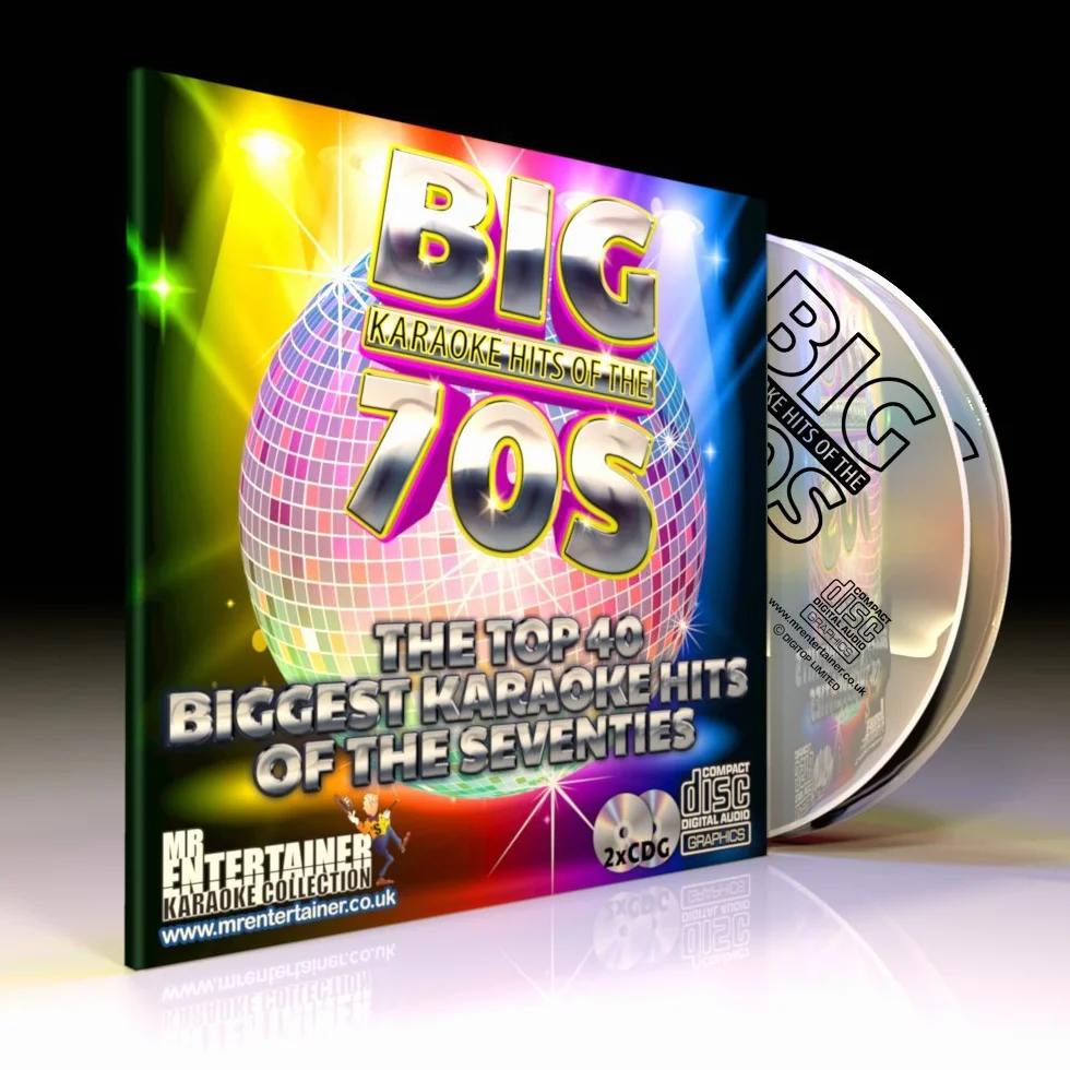 Mr Entertainer Big Hits of The 70's Double Pack 40 Classic Songs karaoké des années 70