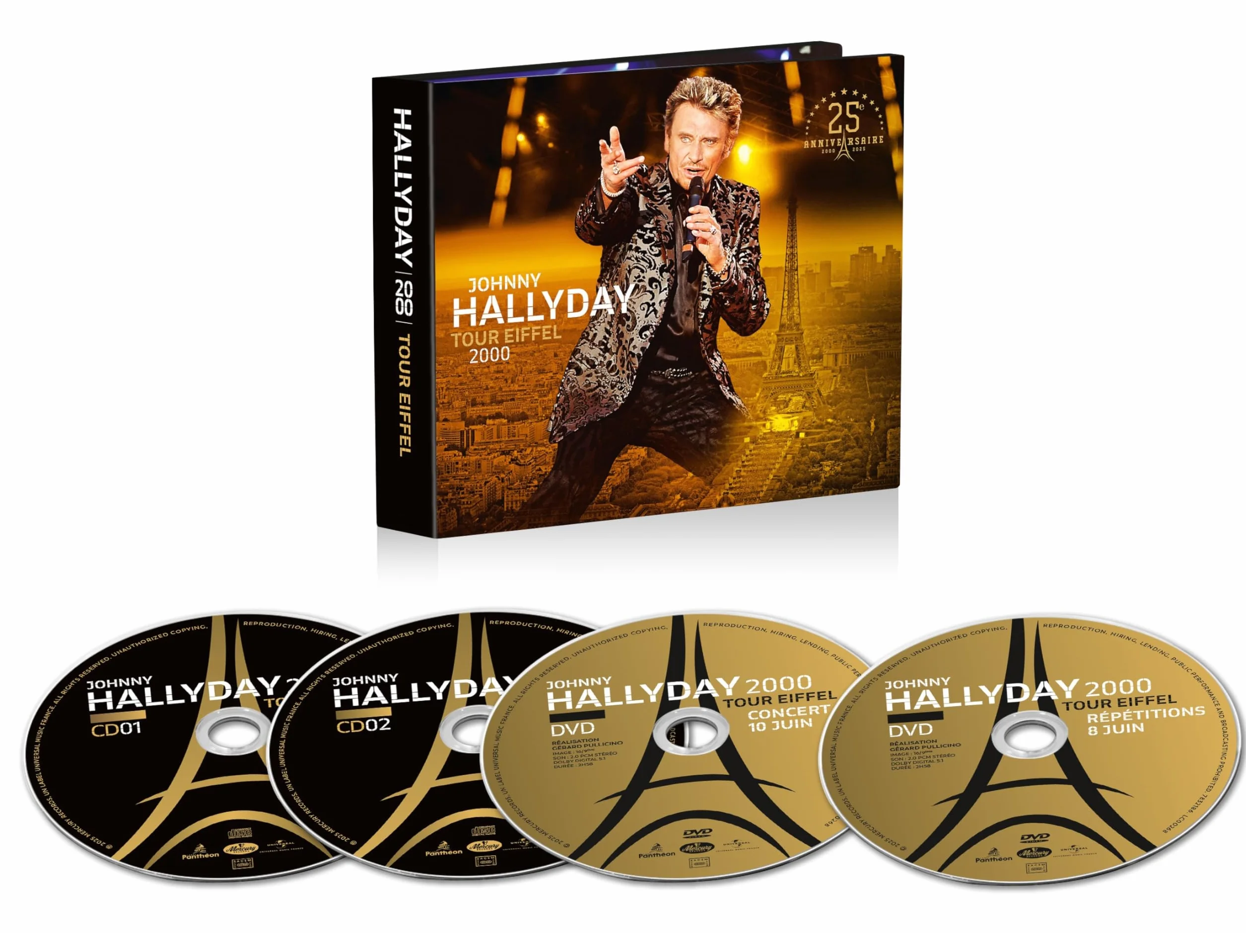 Live Tour Eiffel 2000 25ème Anniversaire 2CD 2DVD