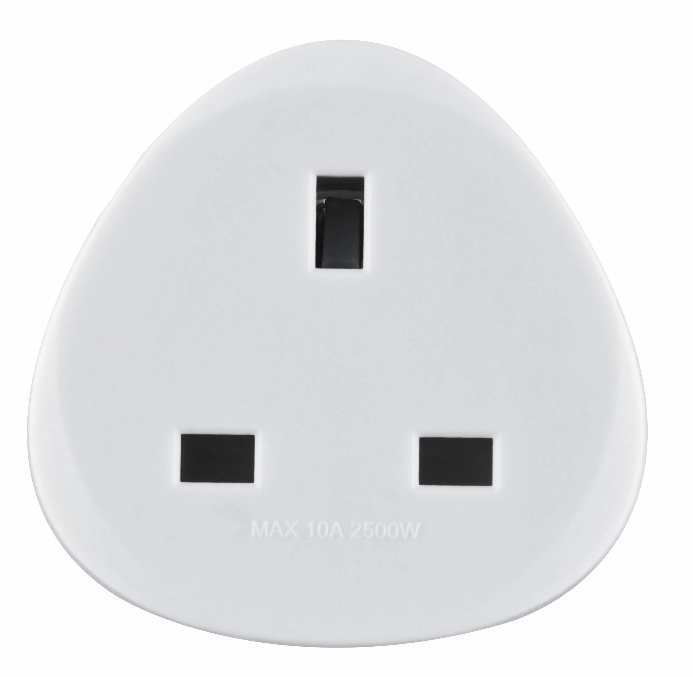 Electraline Adaptateur de voyage UK vers France/Europe, blanc