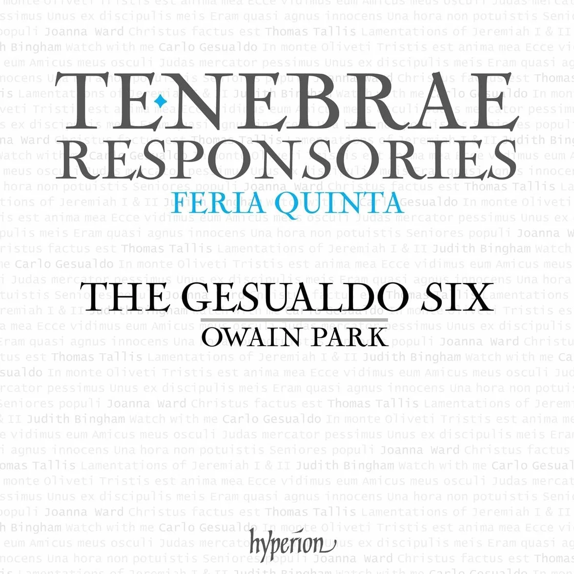 Tenebrae Responsories Oeuvres Vocales Sacrees