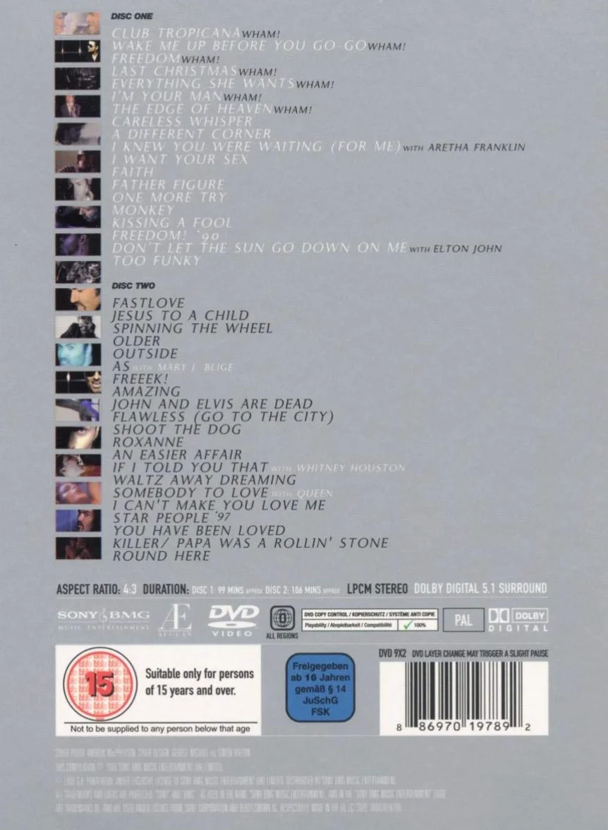 George Michael Twenty Five Edition 2 DVD