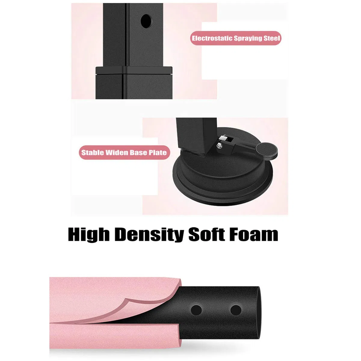 Barre de ballet autoportante réglable avec ventouses Parfait pour la pratique de la danse à la maison et le studio professionnel Équinte de danse portable pour tous les niveaux