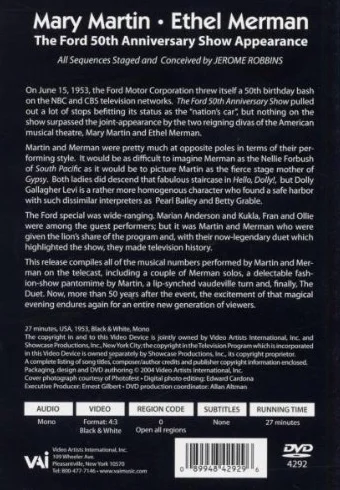 Ethel Merman & Mary Martin - The Historic Ford 50th Anniversary