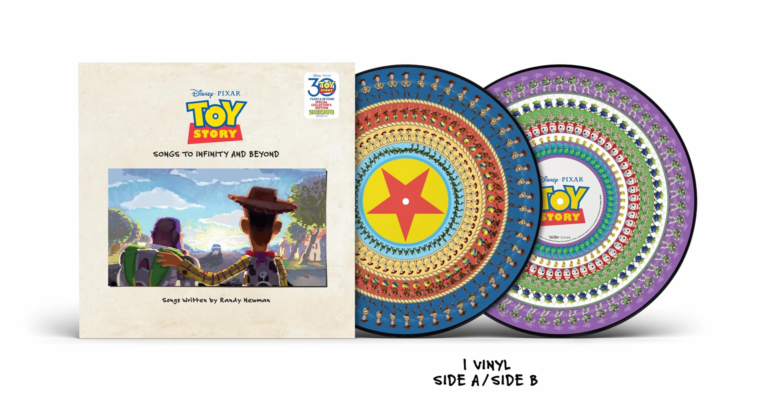 Toy Story Songs to Infinity and Beyond Vinyl Picture Disc Zoetrope Limited Edition