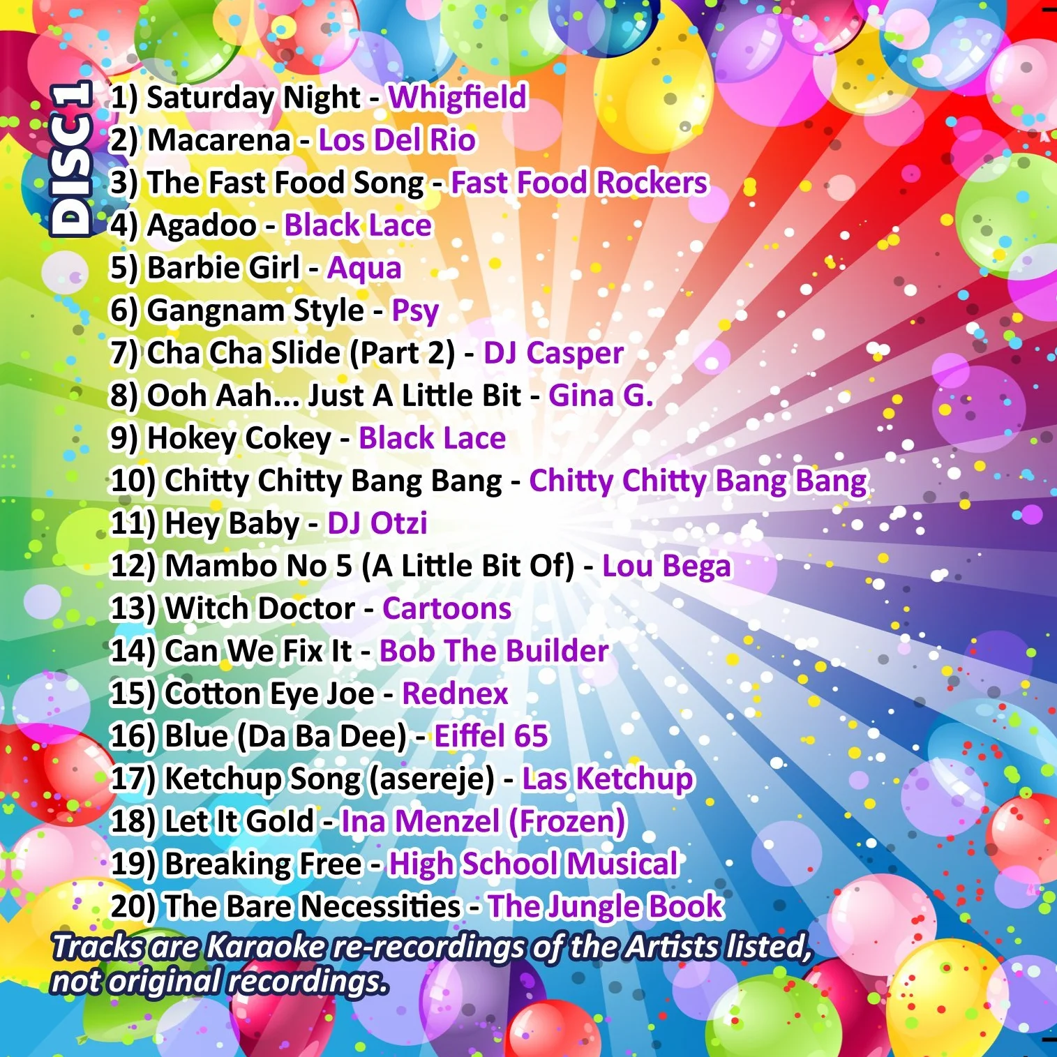 Mr Entertainer Big Hits of Kids Party Double G Pack Top 40 Greatest Childrens Party Songs fête d'enfants karaoké