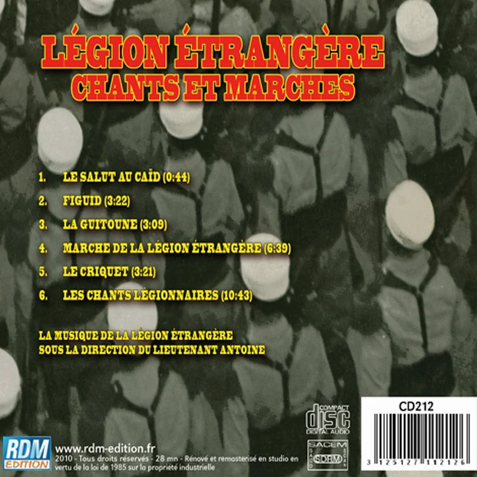 Légion Étrangère Chants et Marches