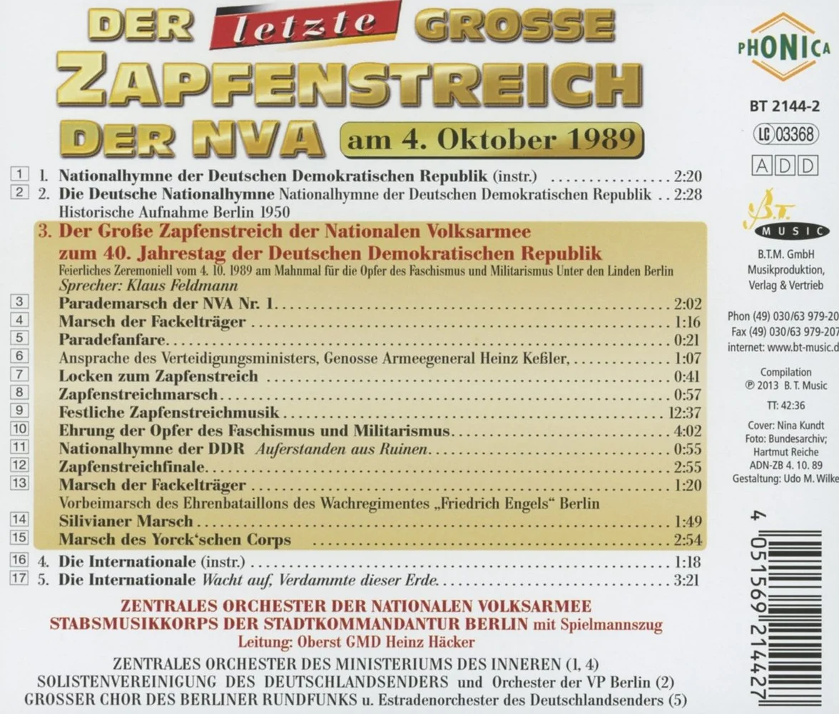Der Große Zapfenstreich der Nva