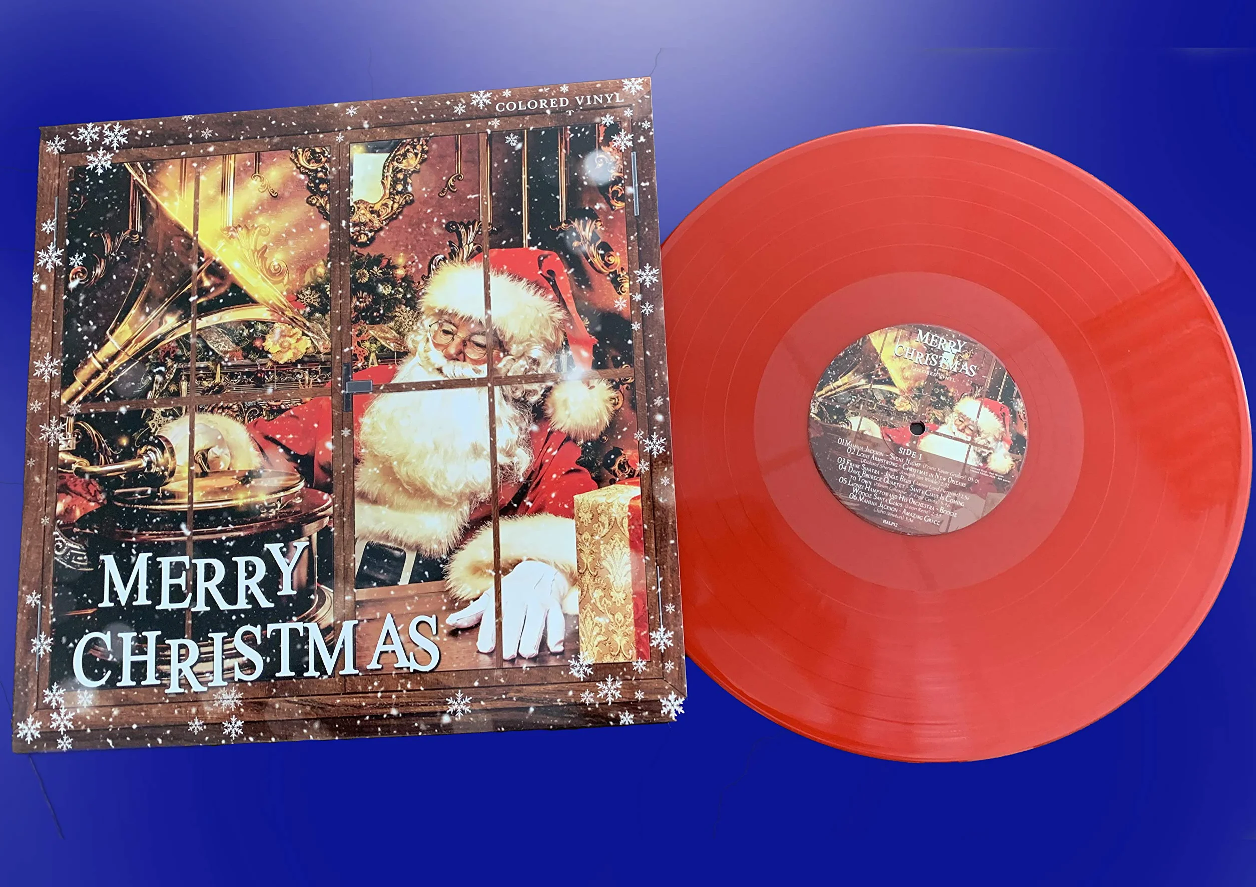 Louis Armstrong Mahalia Jackson Frank Sinatra Miles Davis Sextet Merry Christmas Coloré version Rouge