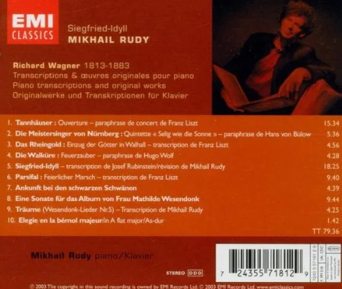 Wagner Siegfried-Idyll Transcriptions pour piano