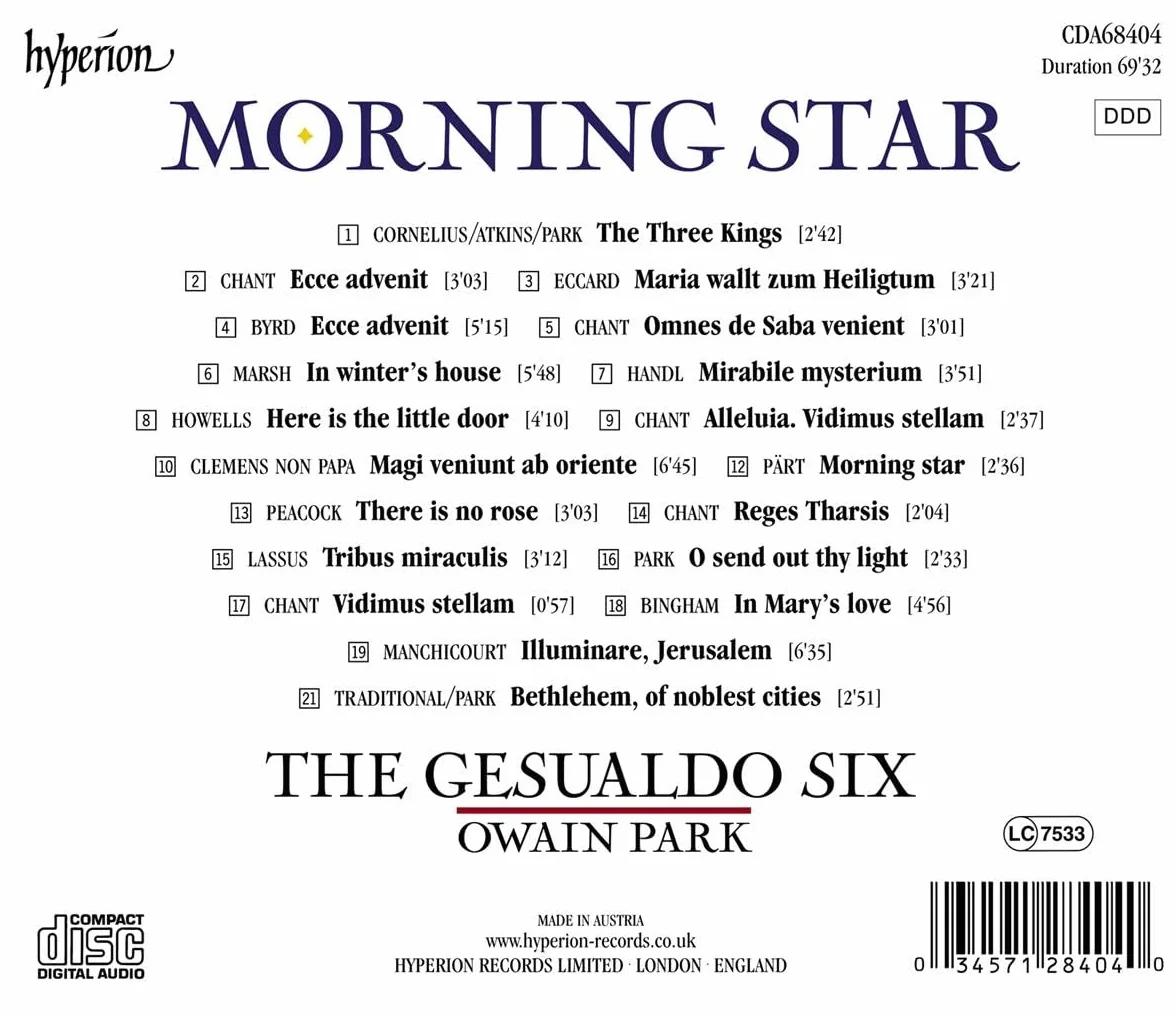Morning Star Oeuvres Chorales Sacrees