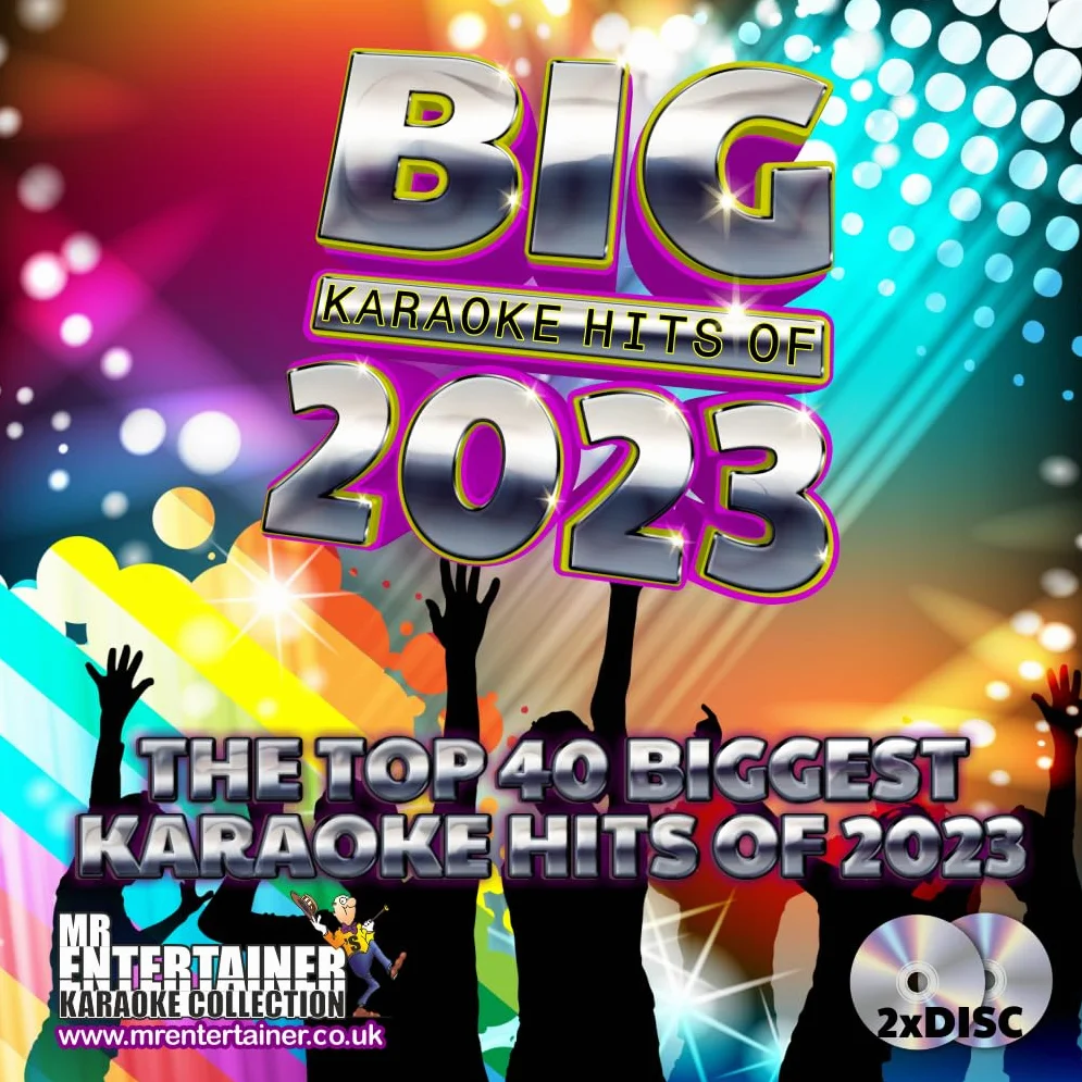 Pack de disques CDG 2023 Karaoké Chart Hits Les 40 meilleures chansons pop de 2023