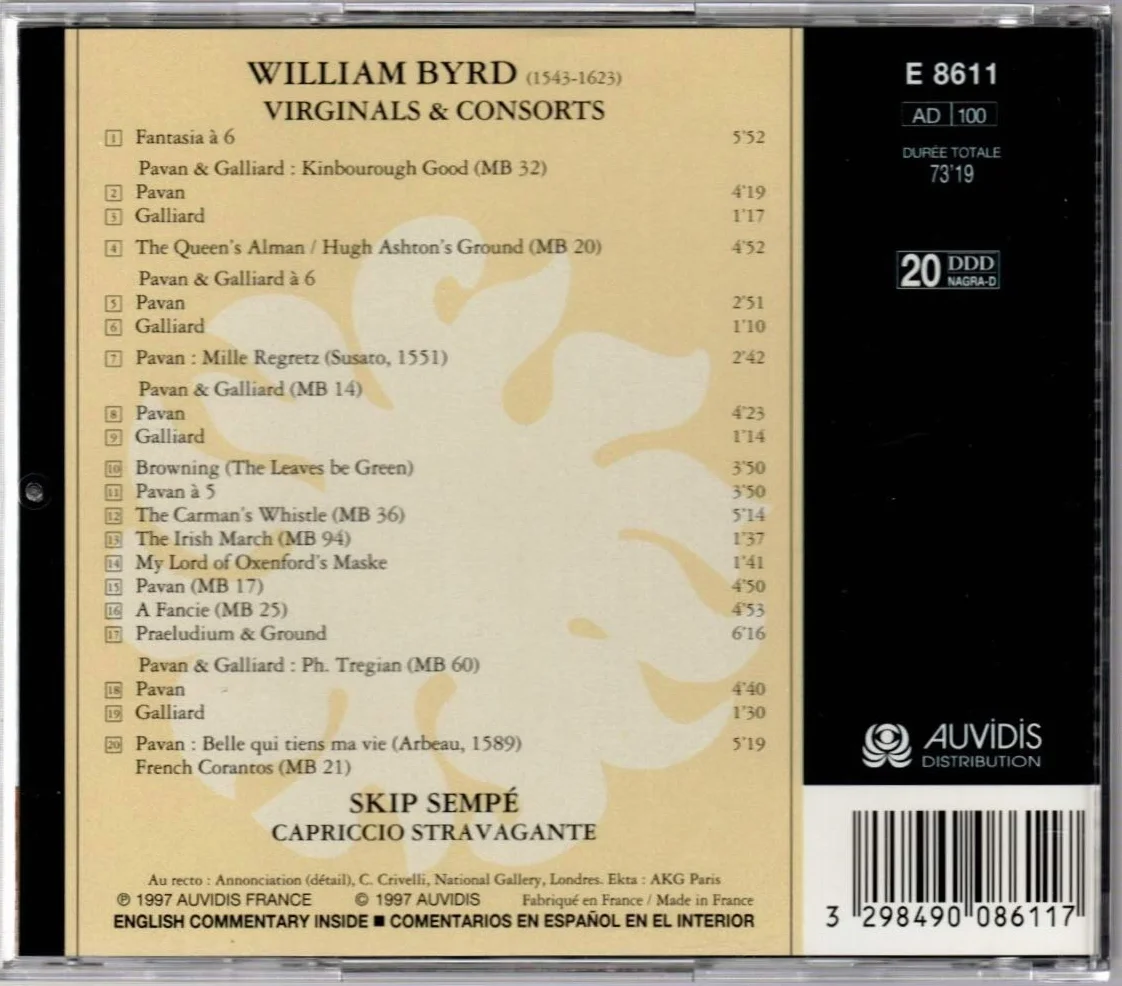 William Byrd Virginals & Consorts