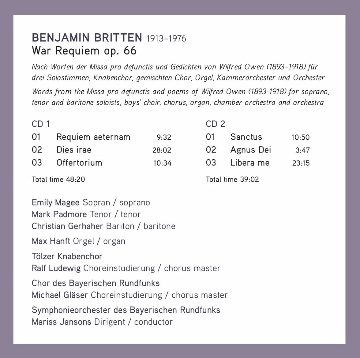 Britten War Requiem
