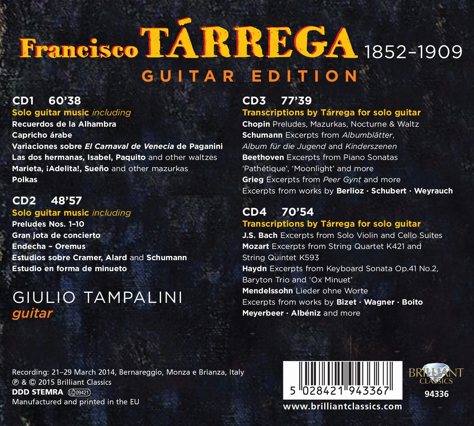 Tárrega Guitar Édition