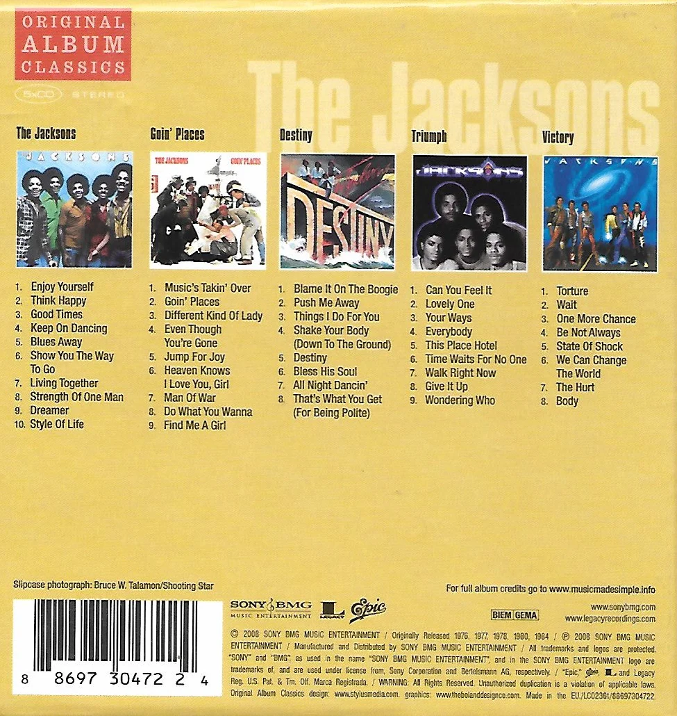 Original Album Classics: The Jacksons / Goin' Places / Destiny / Triumph / Victory Coffret