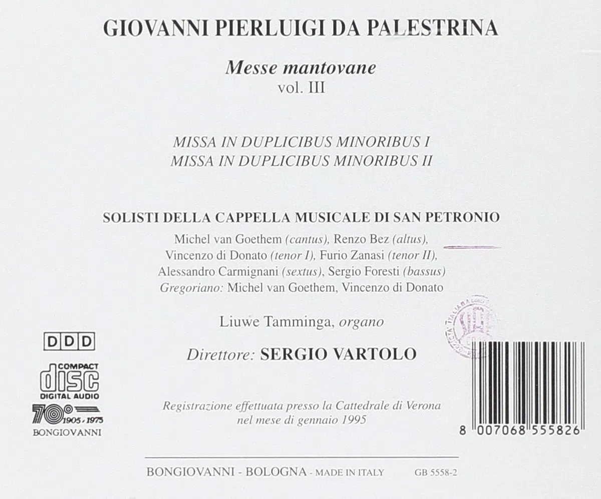 Messe Mantovane Vol Iii