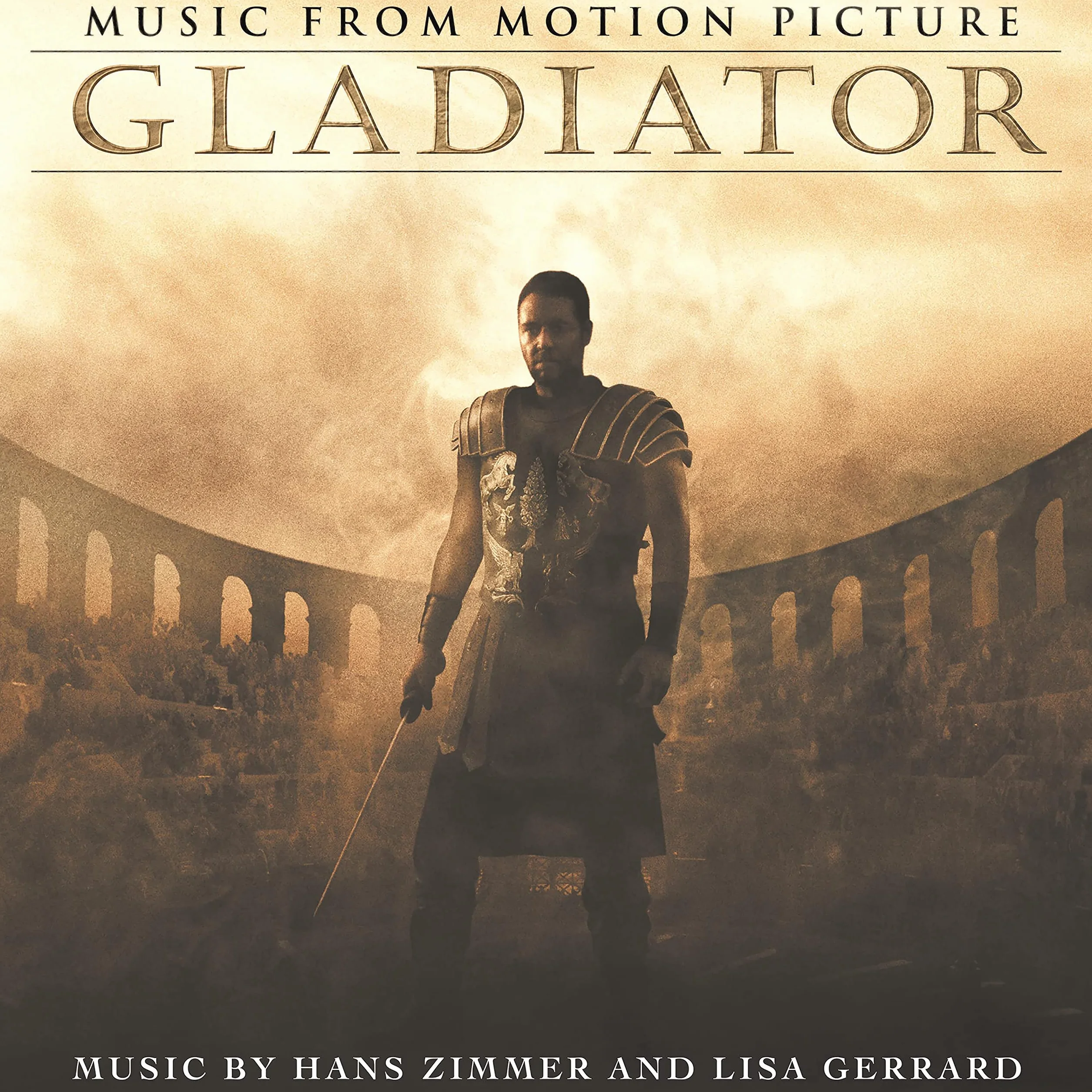 Gladiator Music From The Motion Picture Double Vinyle Couleur Marbré Ocre Tirage Limité
