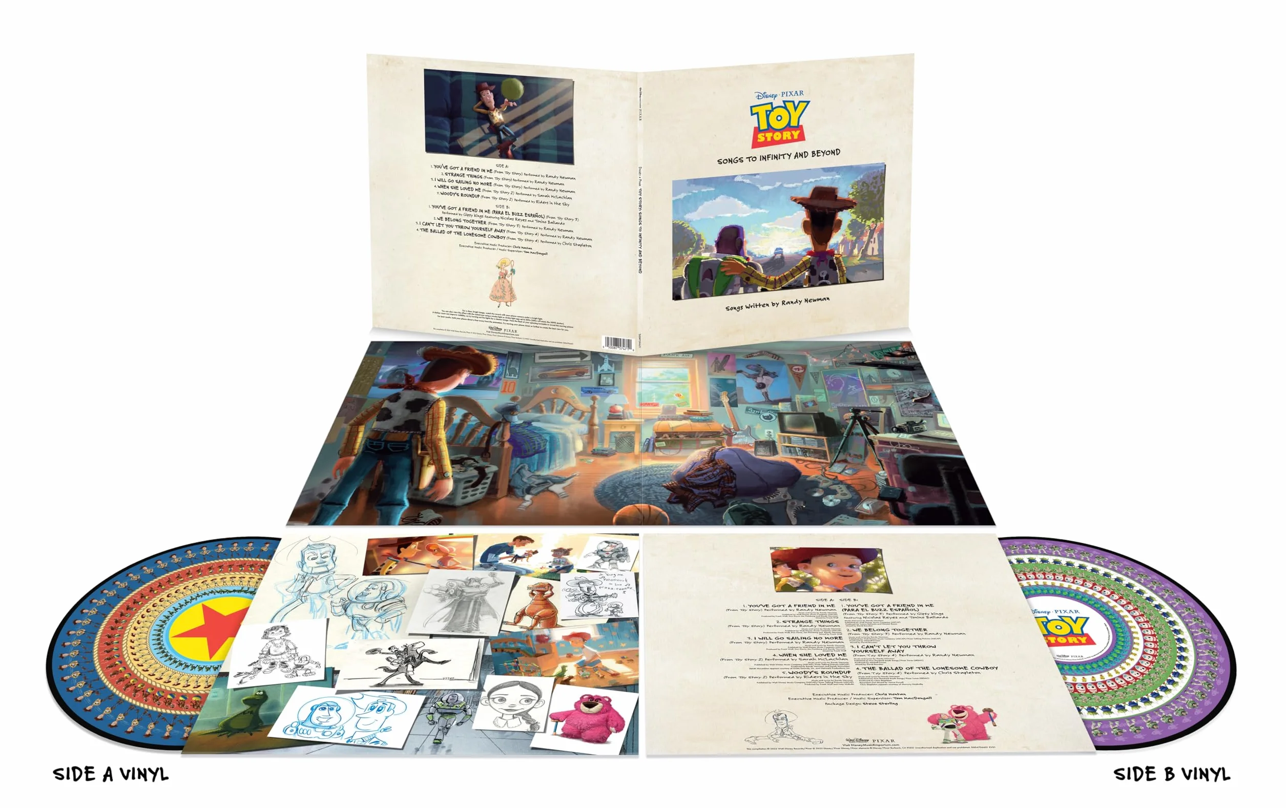 Toy Story Songs to Infinity and Beyond Vinyl Picture Disc Zoetrope Limited Edition