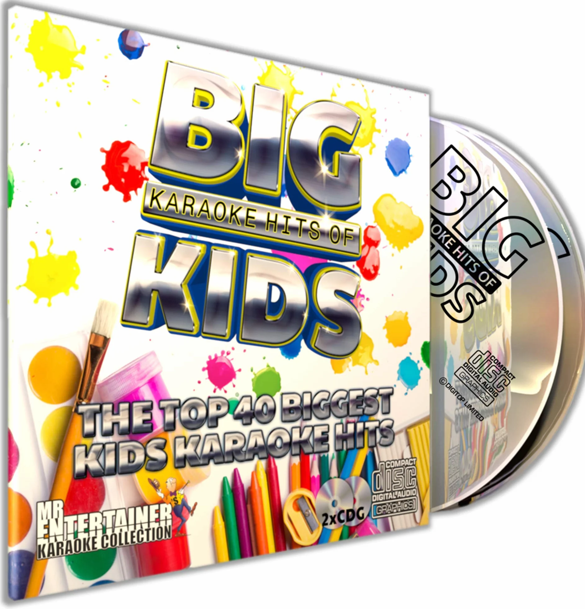 Mr Entertainer Karaoke Kids Disc Pack 40 Childrens Songs