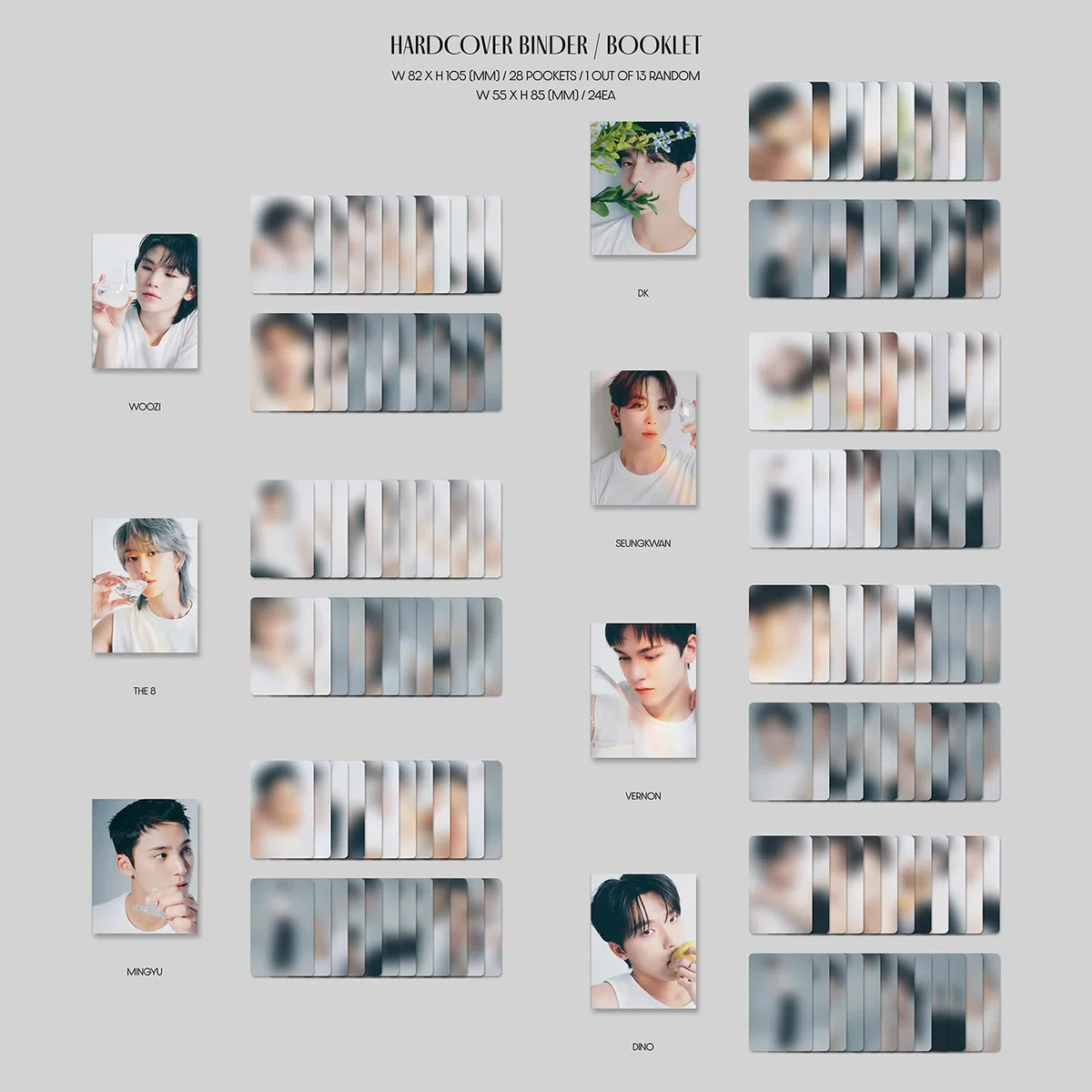 SEVENTEEN - BEST ALBUM [17 IS RIGHT HERE] (DEAR Ver. - Random Ver.) Ounbox + Hardcover Binder let + Lyric R + Random Photocard + 2 Pin badges + 4 Extra Photocards