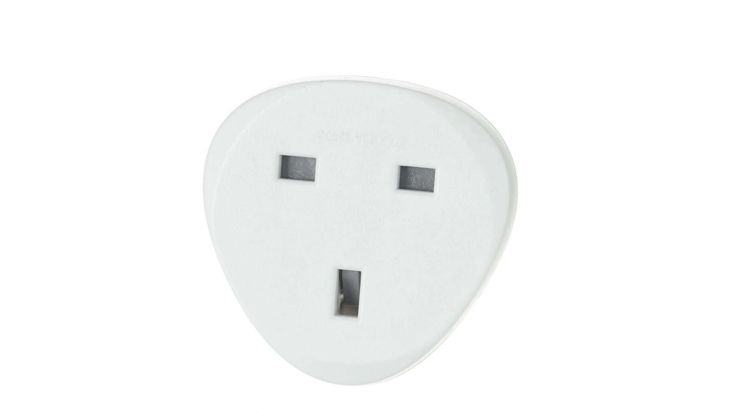 Electraline Adaptateur de voyage UK vers France/Europe, blanc