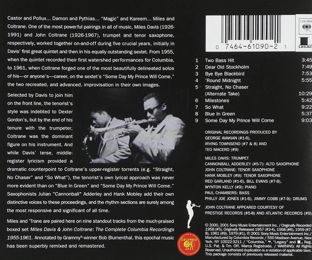 Miles Davis John Coltrane Best Of