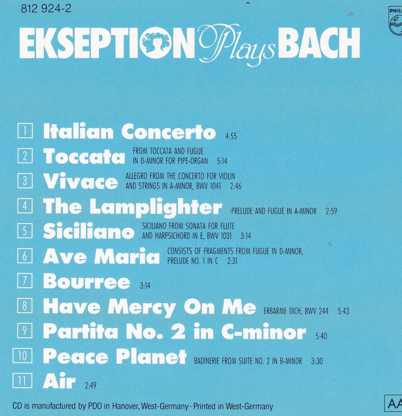 Ekseption Plays Bach