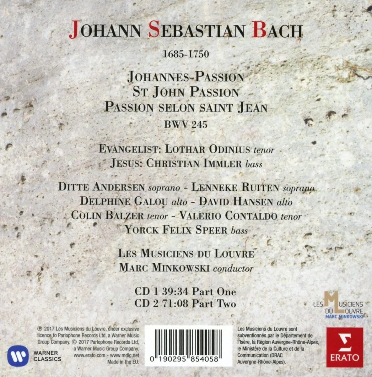 Bach:Passion Selon Saint-Jean
