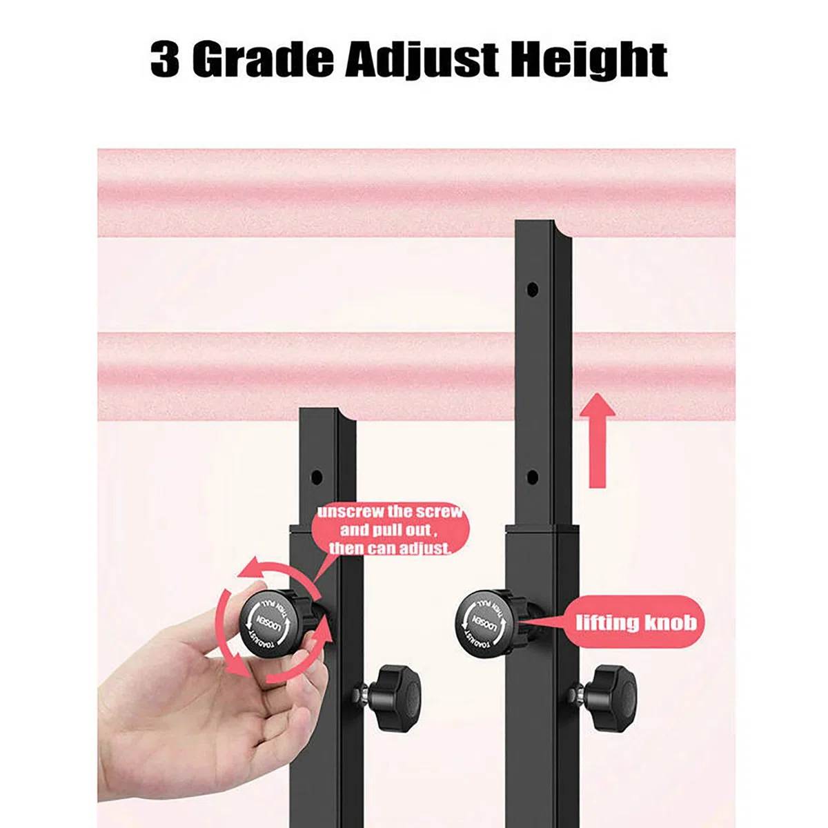 Barre de ballet autoportante réglable avec ventouses Parfait pour la pratique de la danse à la maison et le studio professionnel Équinte de danse portable pour tous les niveaux