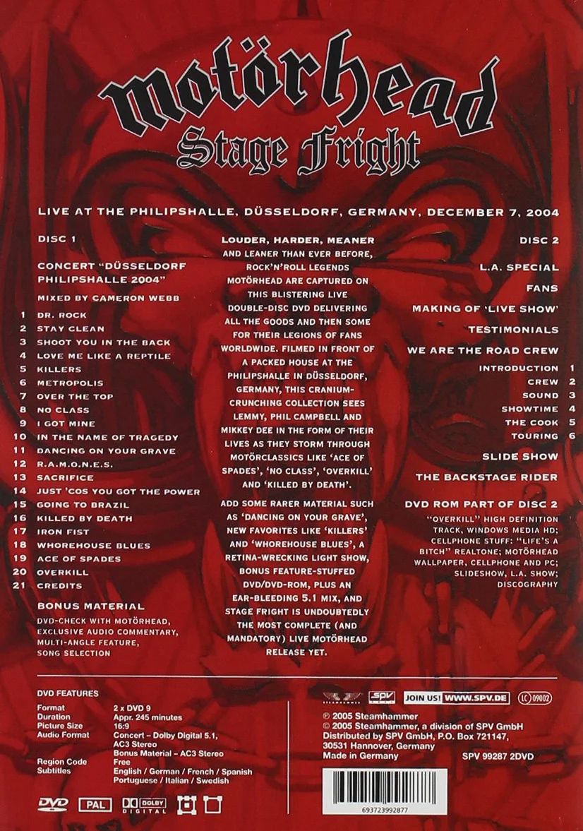 Motorhead Stage Fright