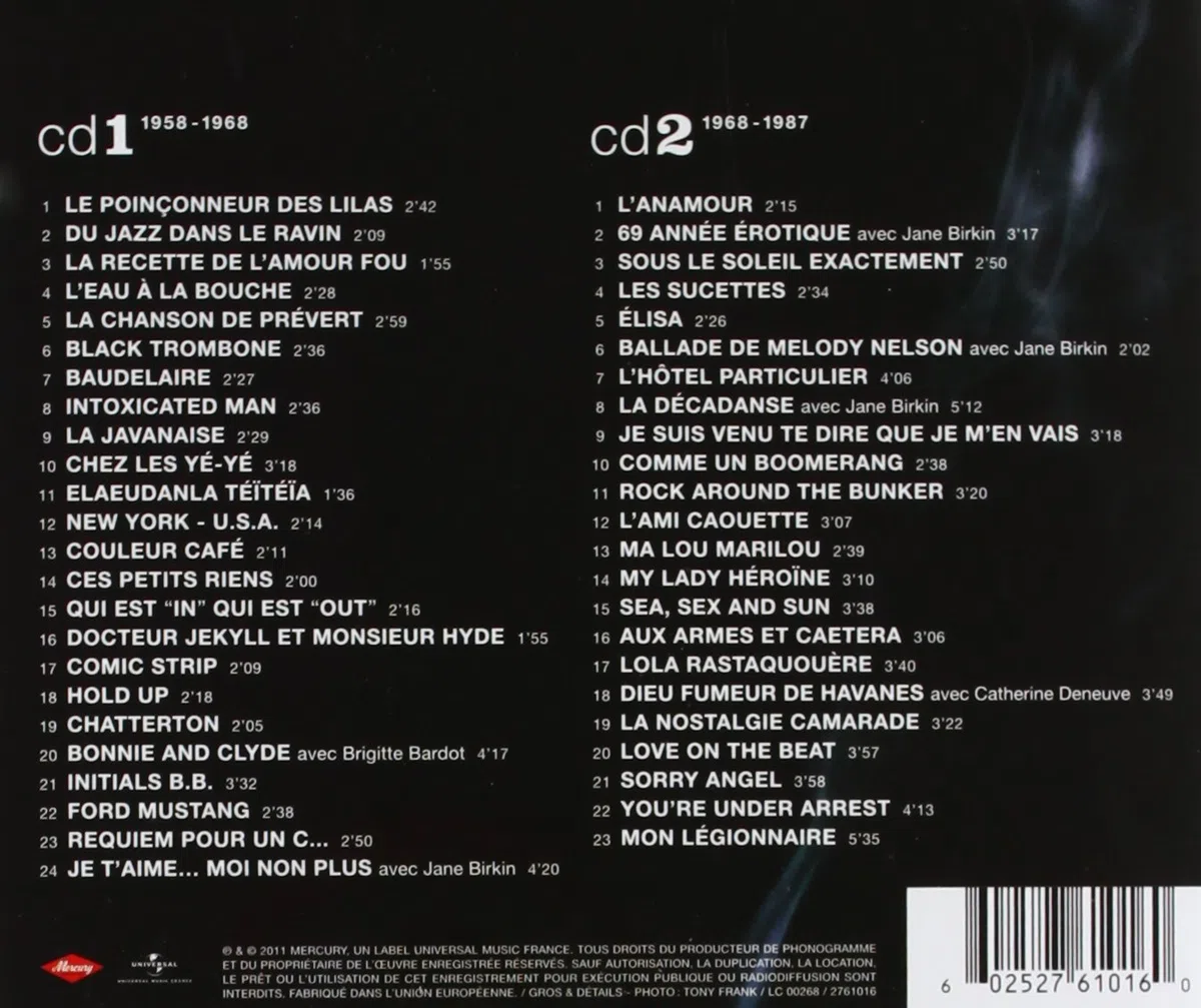 Comme Un Boomerang - Best Of Gainsbourg
