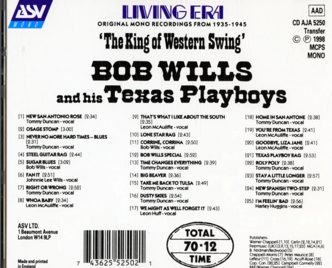 King of Western Swing-25 Hits