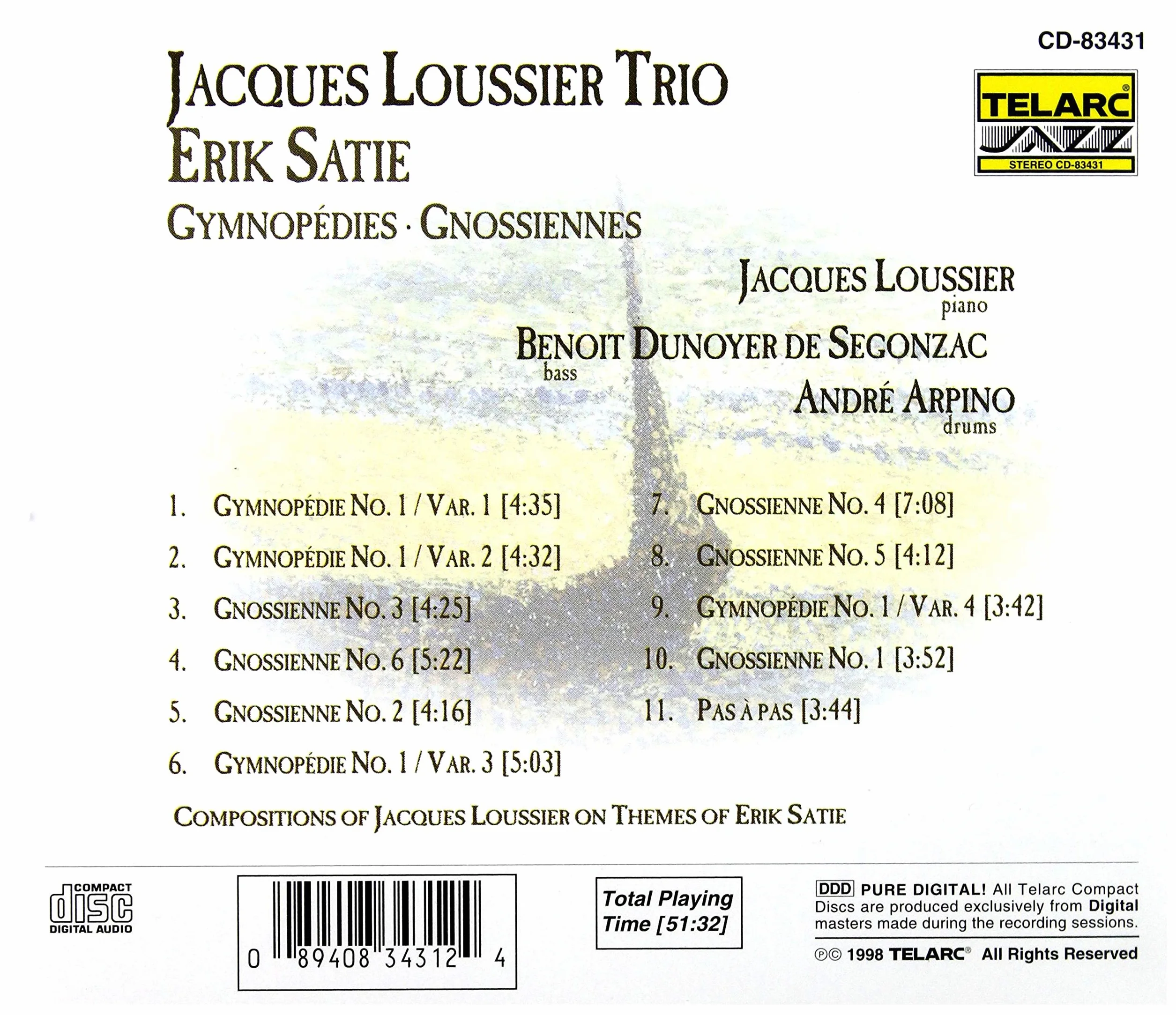 Satie Gymnopedies Gnossienne