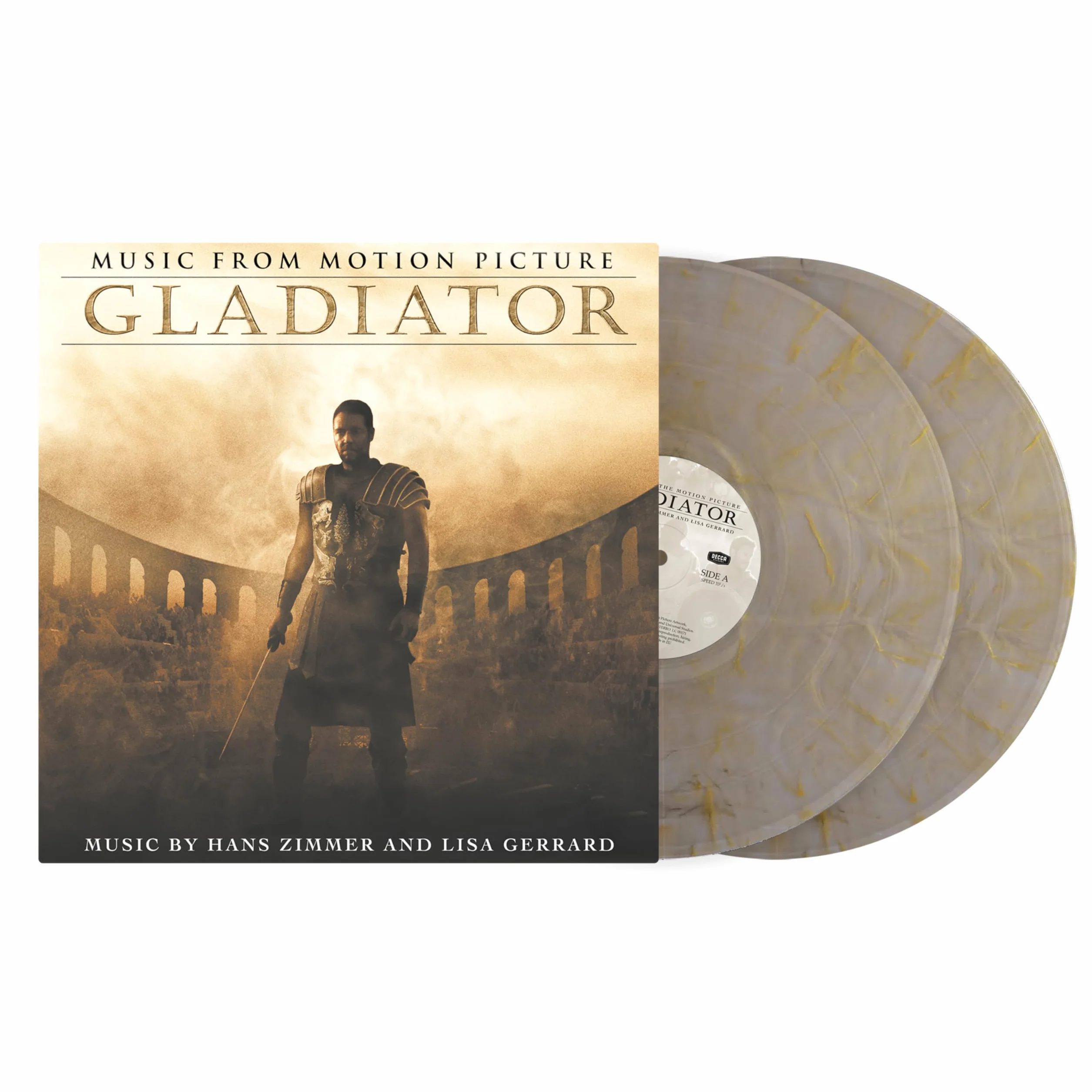 Gladiator Music From The Motion Picture Double Vinyle Couleur Marbré Ocre Tirage Limité