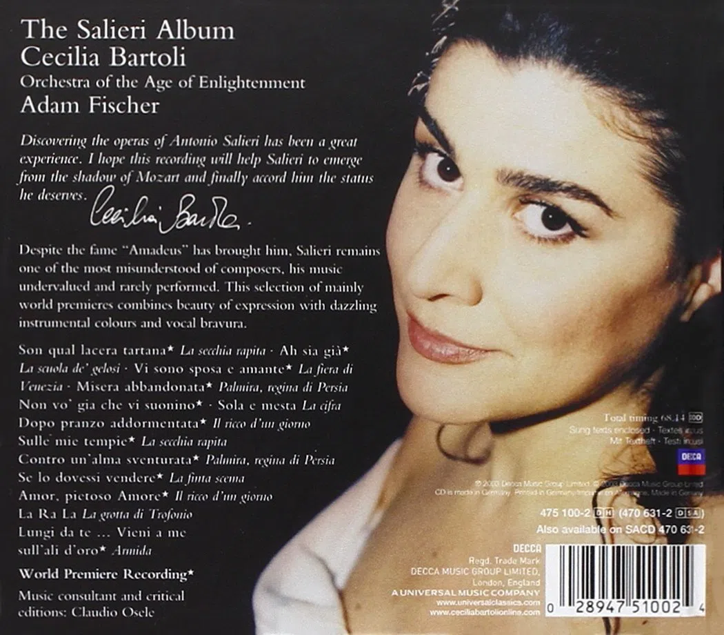 Cecilia Bartoli - The Salieri Album disque)