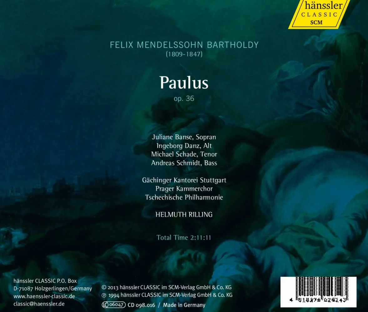 Mendelssohn Paulus Op. 36 Rilling